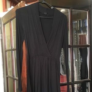Long sleeve, black dress
